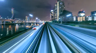 The Digital Transformation of Insurance A timelapse picture of a highway at night